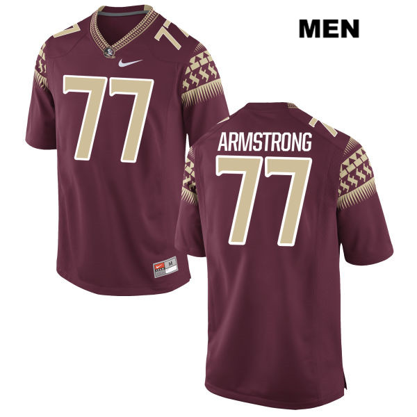 Men's NCAA Nike Florida State Seminoles #77 Christian Armstrong College Red Stitched Authentic Football Jersey AEI0469IT
